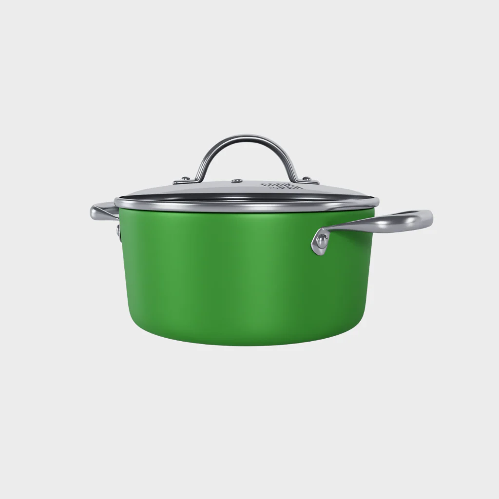 Go Green Honey Kookpan met deksel 20 cm - RVS - Image 3