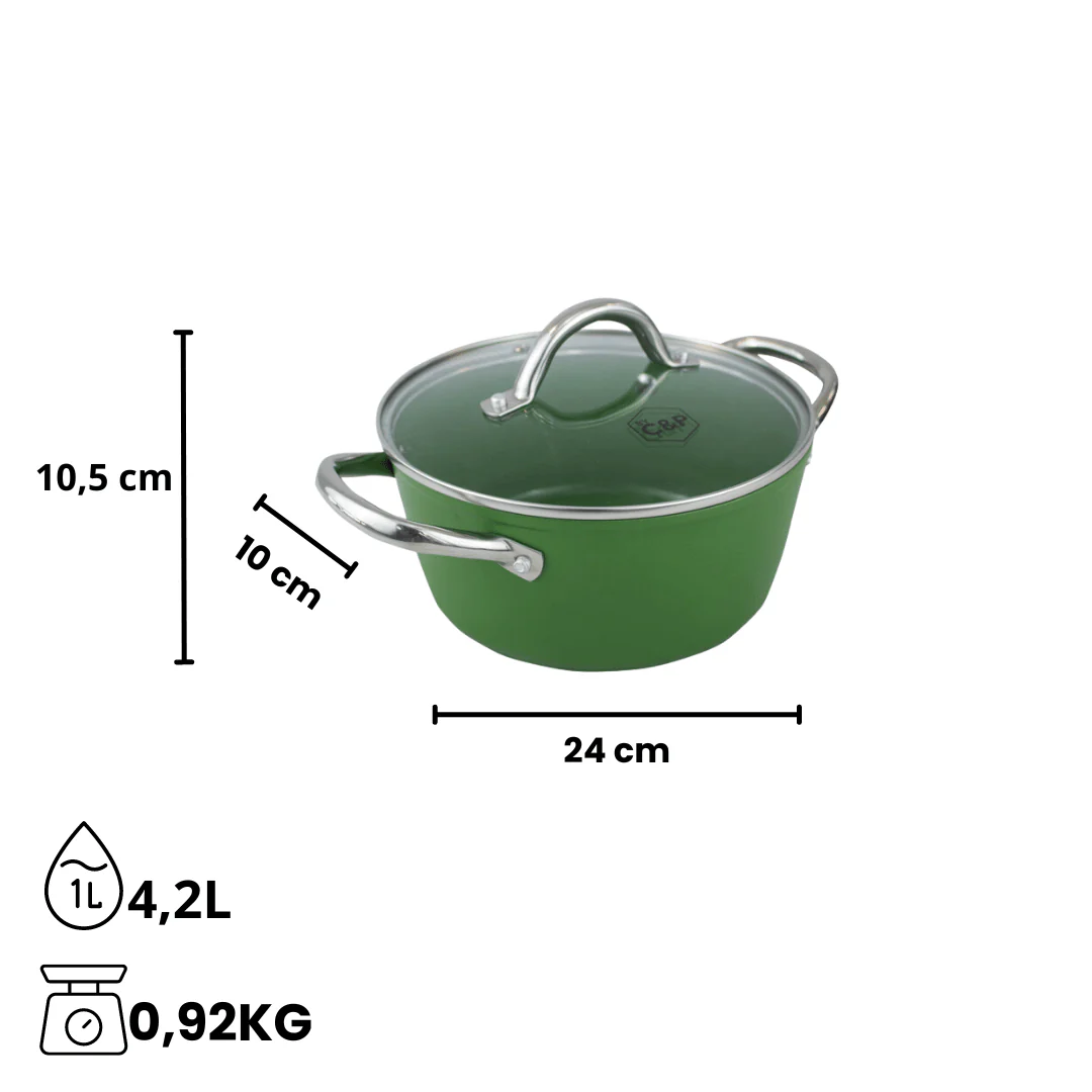 Go Green Kookpan met deksel 24 cm - Image 3