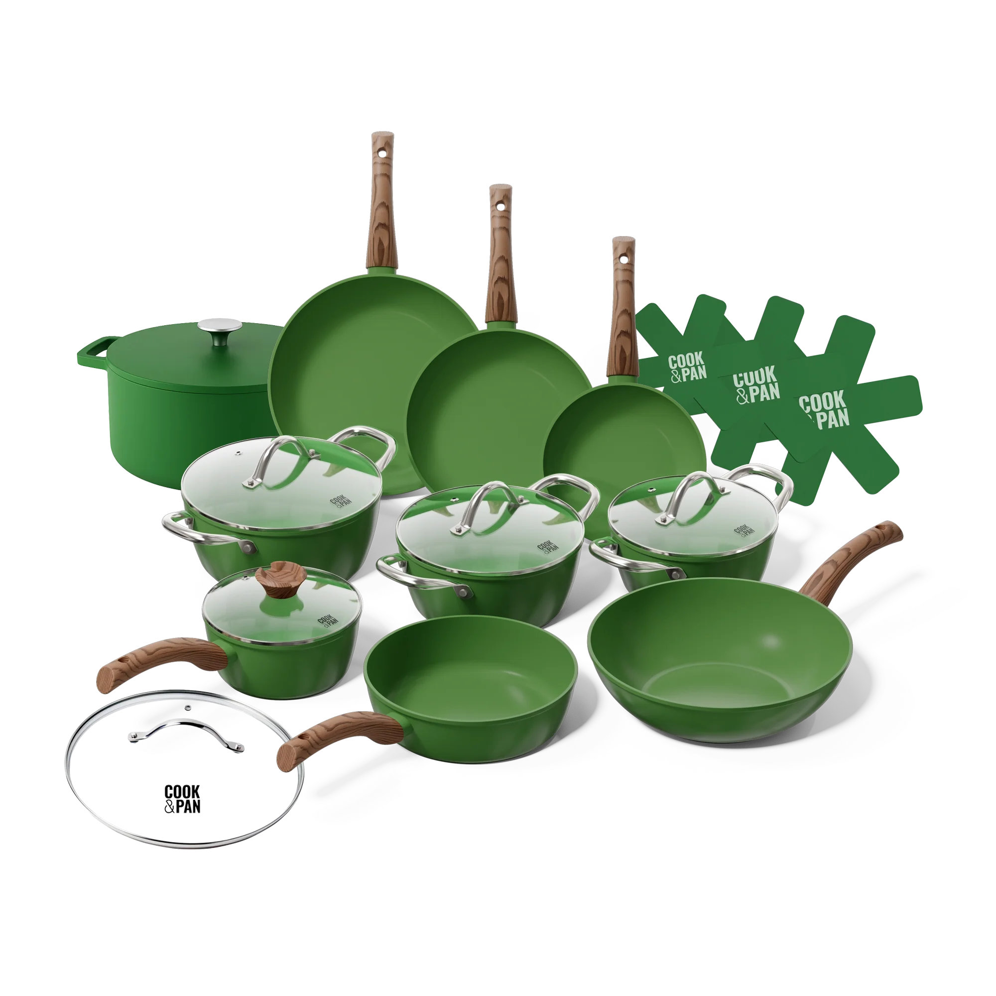 Go Green pannenset 12-delig