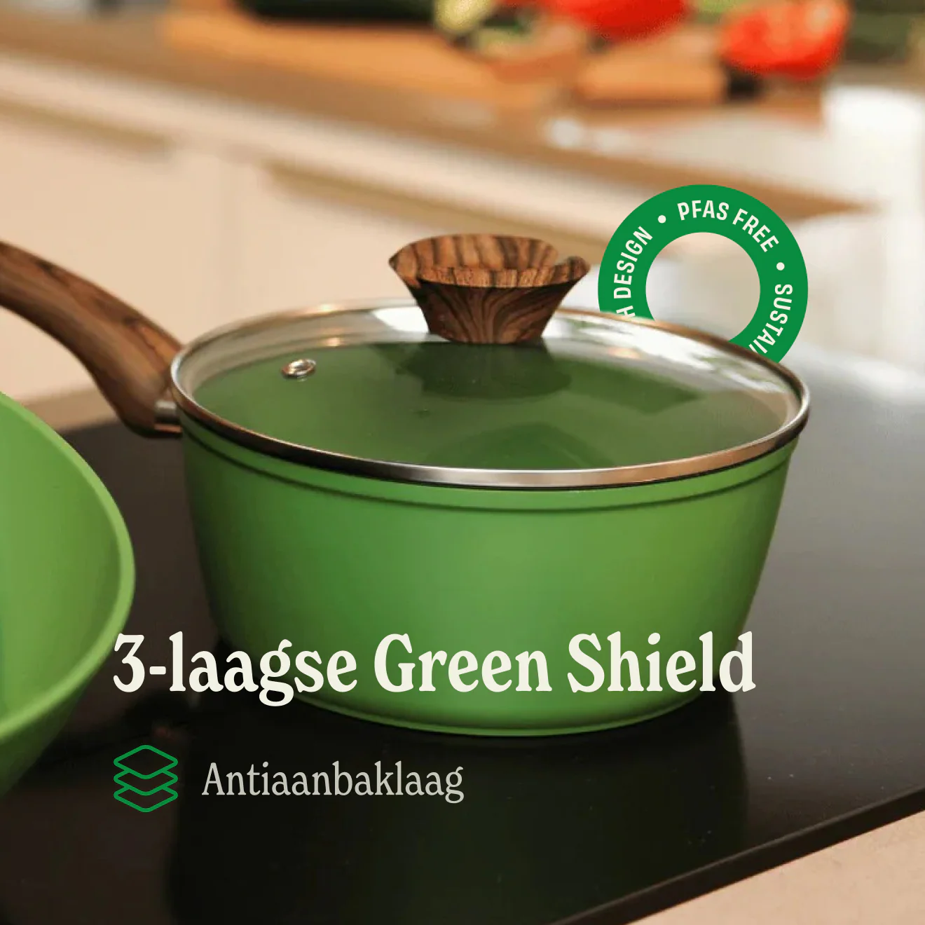 Go Green Steelpan met deksel 18 cm - Image 6