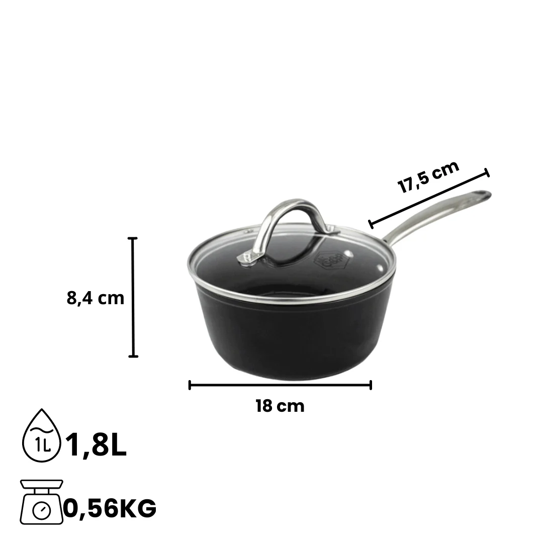 Signature Steelpan met glazen deksel 18 cm - Image 3