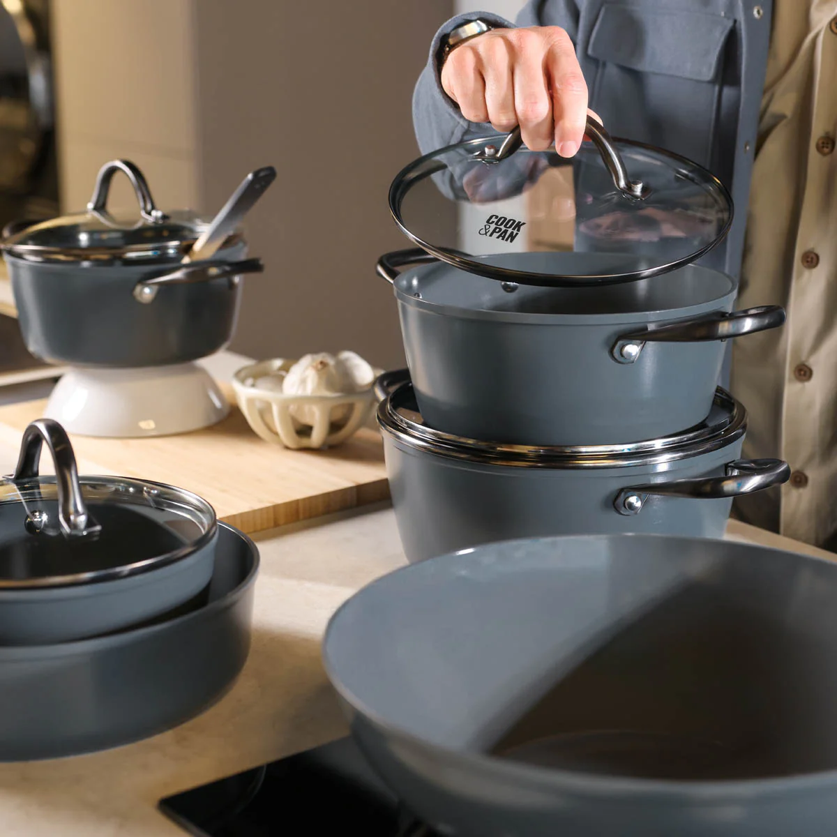 Slate Wokpan 30 cm - Image 5