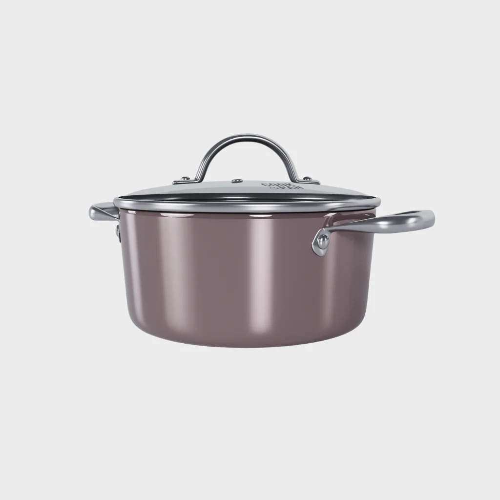 Taupe of Mind Honey Kookpan met deksel 20 cm - RVS - Image 3